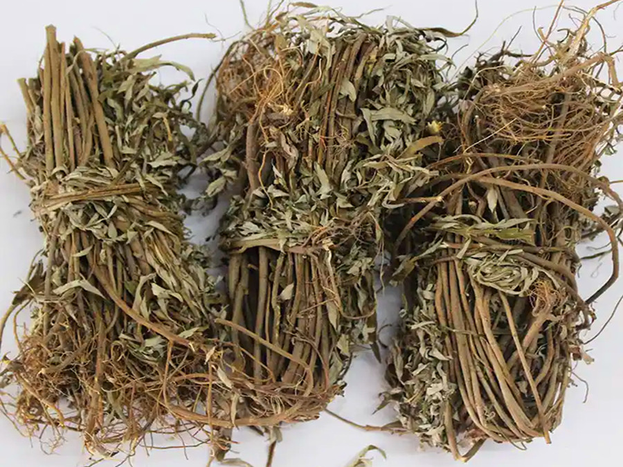 风干后的艾草