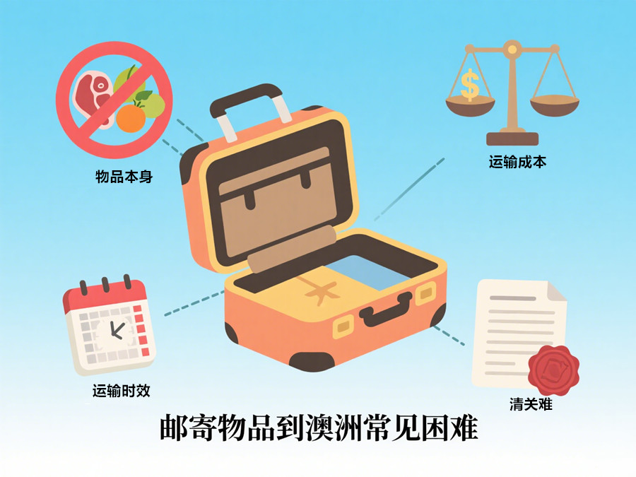 邮寄物品到澳洲一般会遇到几个常见问题