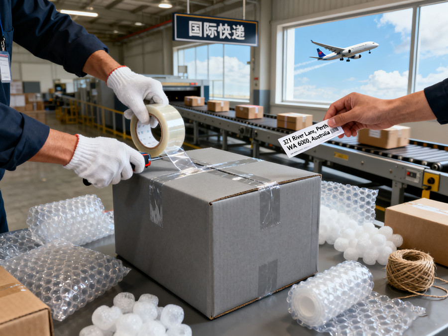 将二手物品打包过安检
